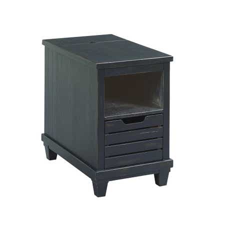 Elm Ridge Charging Chairside-Black