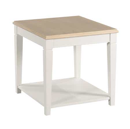 Liza Rectangular End Table Pure White