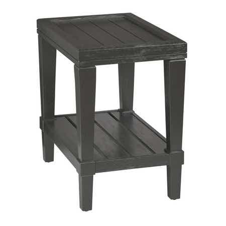 Oliver Rectangular Chairside Table Ebony