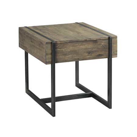Modern Timber Drawer End Table