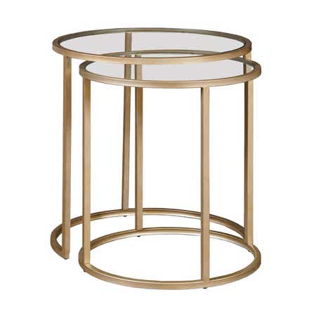 Hidden Treasures Abstract Nesting End Table Set