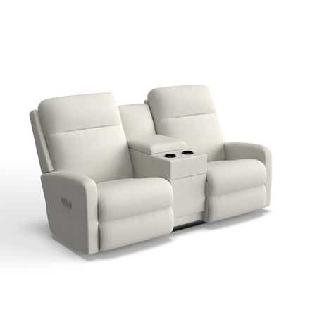 Finley Power Wall Reclining Loveseat w/ Console Headrest & Lumbar