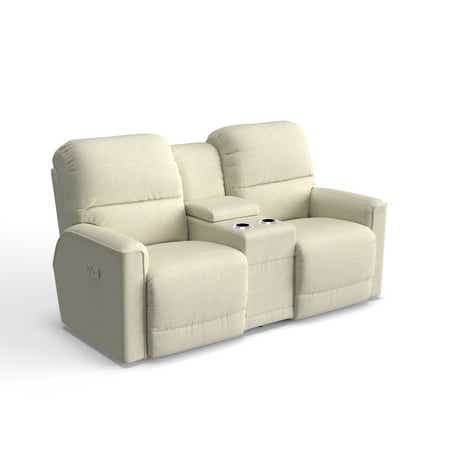 Cade Power Reclining Loveseat w/ Headrest, Lumbar & Console