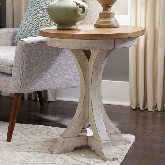 Round Chair Side Table