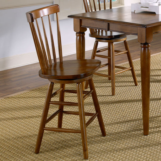24 Inch Swivel Counter Chair - Tobacco