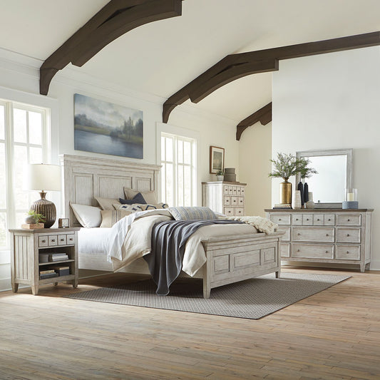 King California Panel Bed, Dresser & Mirror, Chest, Night Stand