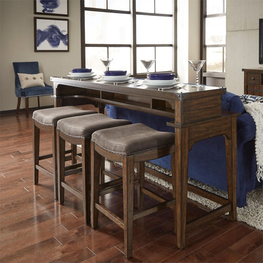 4 Piece Console Set (1-Console 3-Stools)