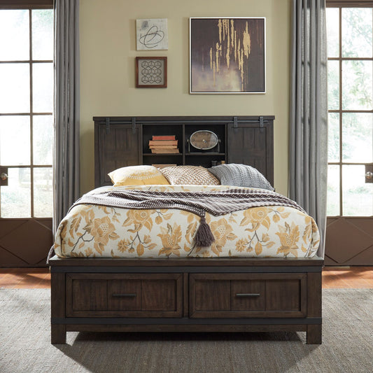 Queen Bookcase Bed