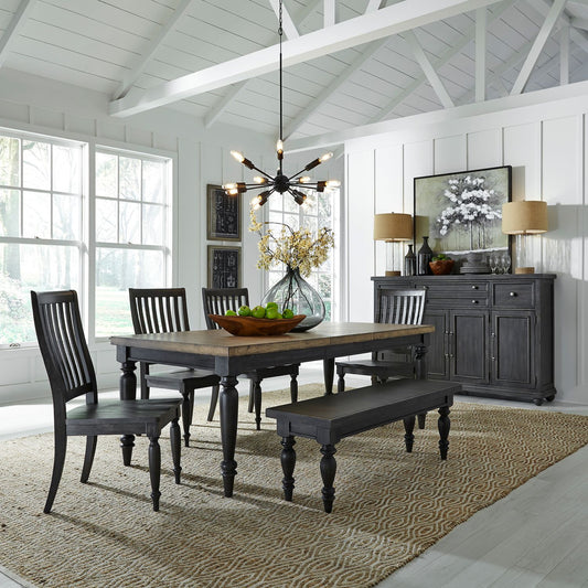 6 Piece Rectangular Table Set