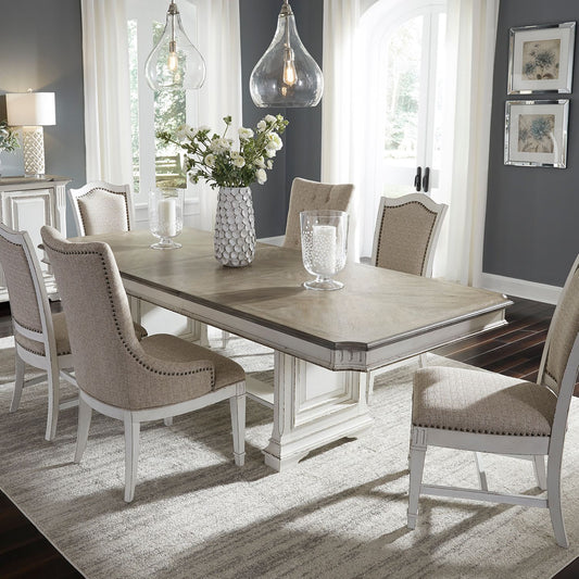 7 Piece Trestle Table Set
