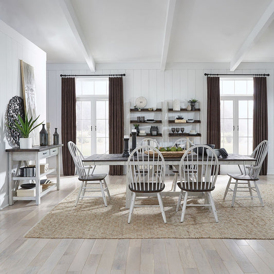Optional 7 Piece Trestle Table Set