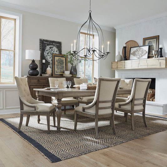 7 Piece Leg Table Set