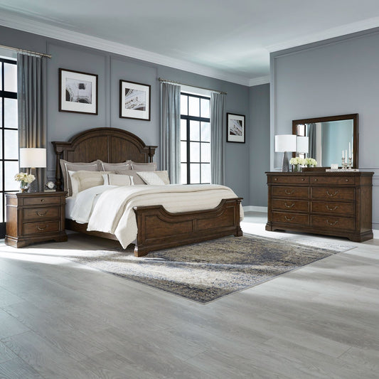 Queen Poster Bed, Dresser & Mirror, Night Stand