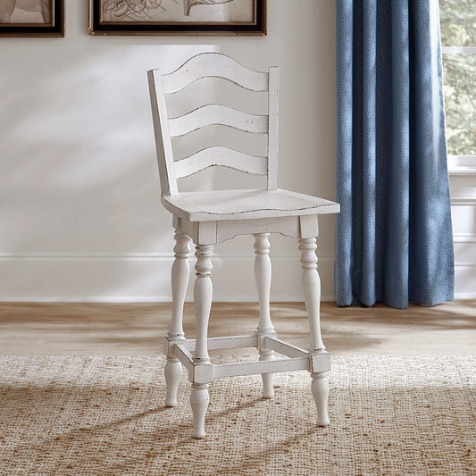 Ladderback Swivel Counter Height Chair