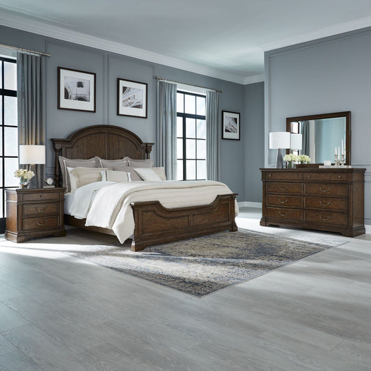 King California Poster Bed, Dresser & Mirror, Night Stand