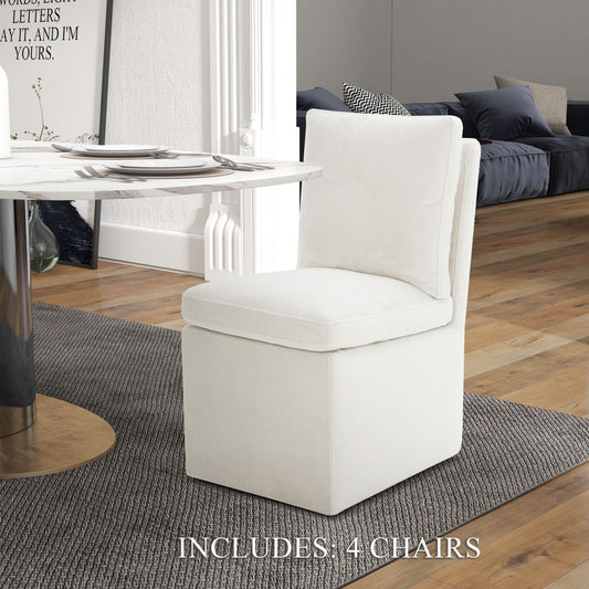 Ivory Accent Dining Chairs - Set of 4