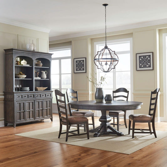 5 Piece Pedestal Table Set