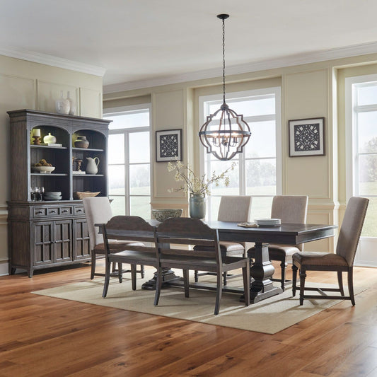 Opt 6 Piece Trestle Table Set