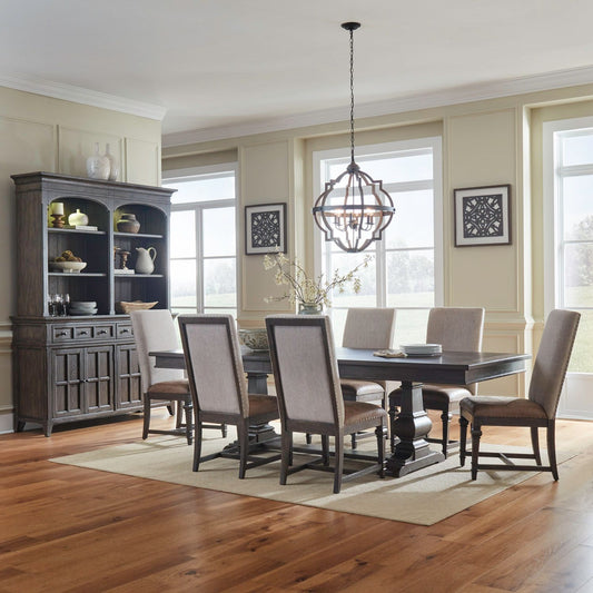 Opt 7 Piece Trestle Table Set