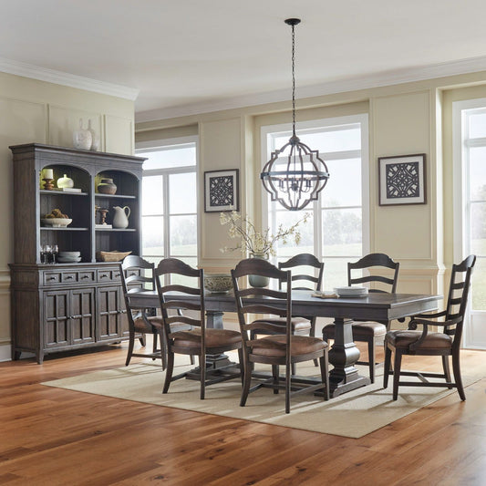Alt 7 Piece Trestle Table Set