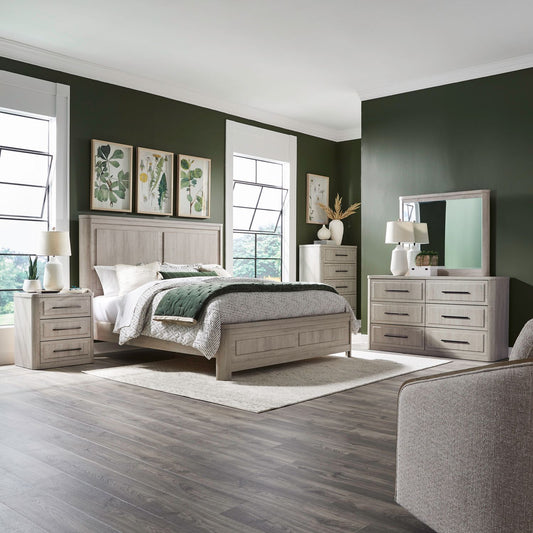Queen Panel Bed, Dresser & Mirror, Chest, Night Stand