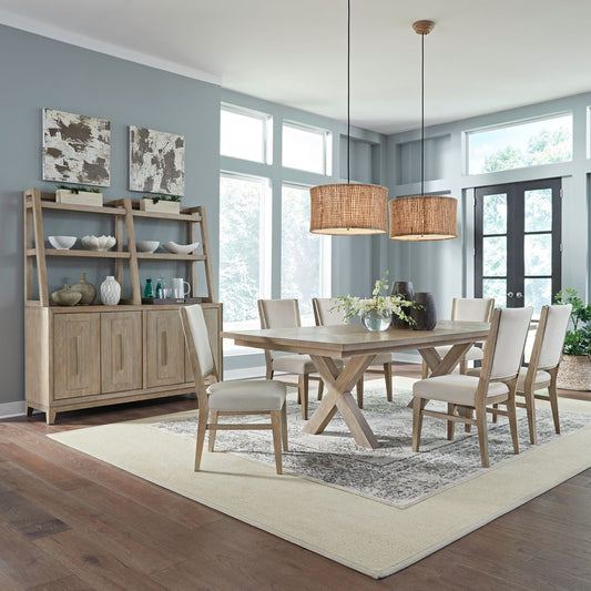 7 Piece Double Pedestal Table Set