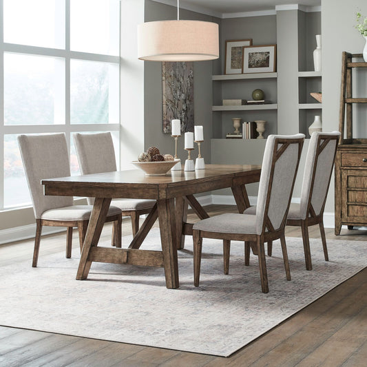 5 Piece Trestle Table Set