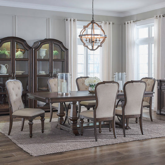 Opt 7 Piece Trestle Table Set