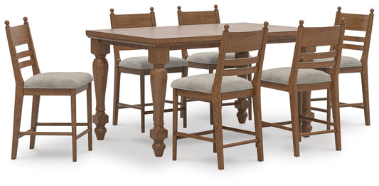 Chadworth Counter Height Dining Table and 6 Barstools