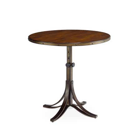 Mercantile Round Adjustable Accent Table