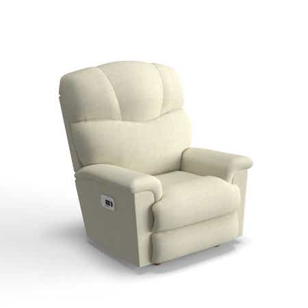 Lancer Power Rocking Recliner w/ Headrest &amp; Lumbar