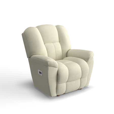 Maverick Power Rocking Recliner w/ Headrest &amp; Lumbar