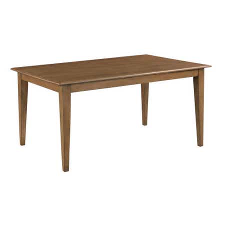 Kafe 60" Rectangular Leg Table, Latte