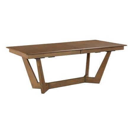 Kafe 80" Rectangular Trestle Table Pkg, Latte