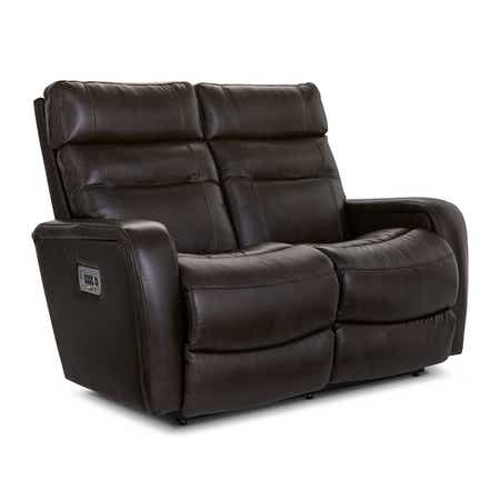 Baron Power Wall Reclining Loveseat w/ Headrest &amp; Lumbar