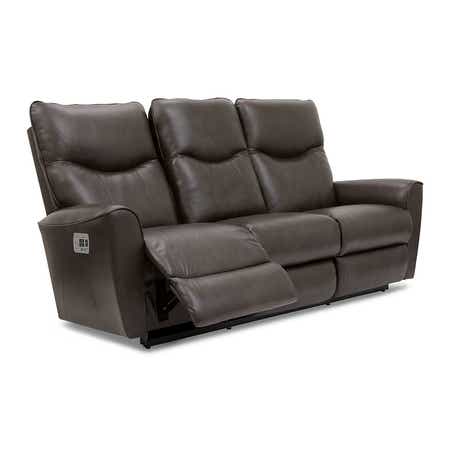Belmont Power Wall Reclining Sofa w/ Headrest &amp; Storage Drawer