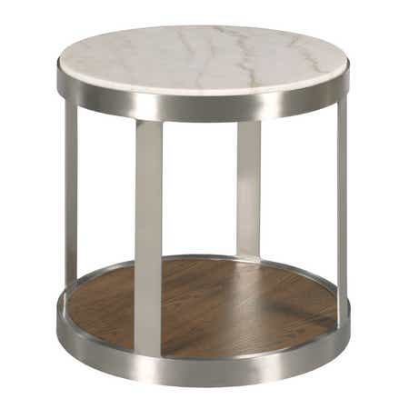 Sideline Round End Table w/ Lighting