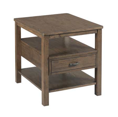 Costa Way Rectangular Drawer End Table Deep Brown