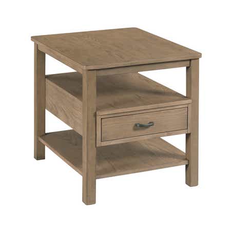 Costa Way Rectangular Drawer End Table Taupe