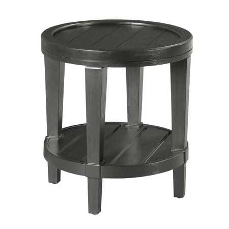 Oliver Round End Table Ebony