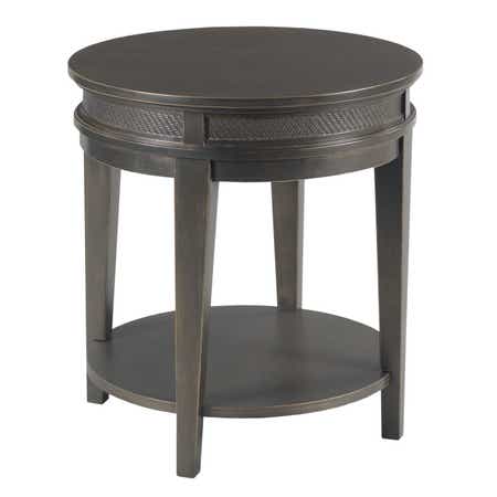 Serra Round End Table Black