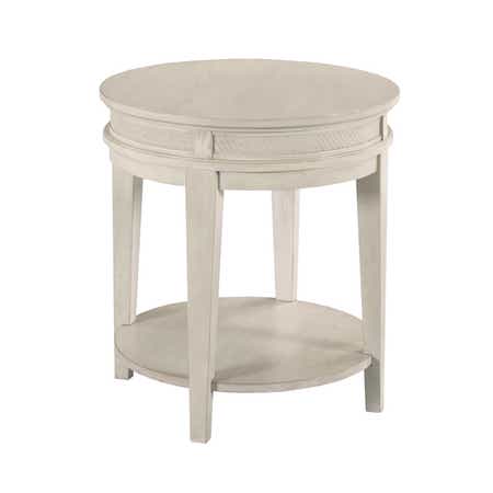 Serra Round End Table White