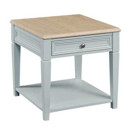 Liza Rectangular Drawer End Table Azul Blue