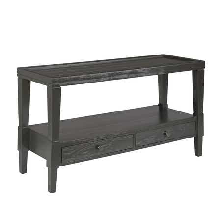 Oliver Rectangular Drawer Sofa Table Ebony
