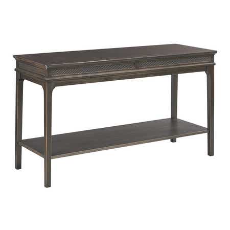 Serra Rectangular Drawer Sofa Table Black
