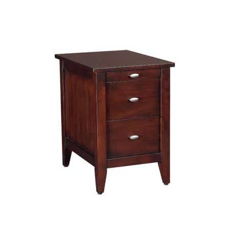 Hidden Treasures Chairside -Merlot Finish