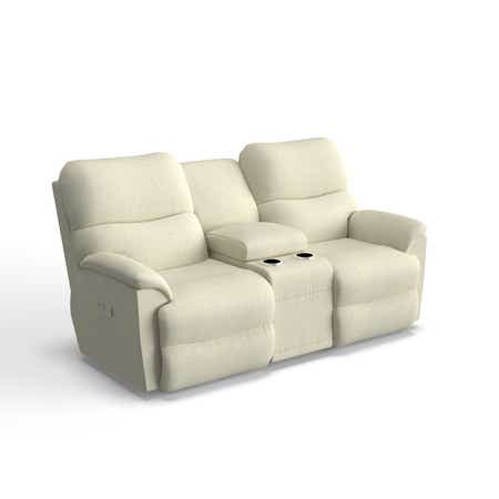 Trouper Power Reclining Loveseat w/ Headrest &amp; Console
