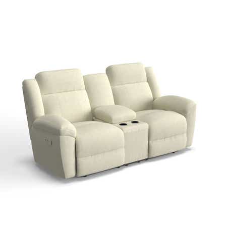 Joel Power Reclining Loveseat w/ Headrest &amp; Console
