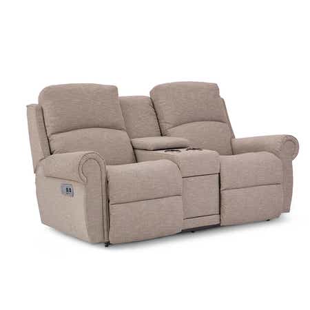 Dutton Power Reclinling Loveseat w/ Headrest &amp; Console
