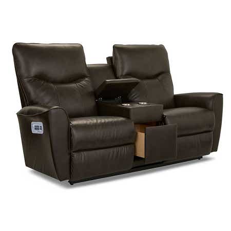 Belmont Power Wall Reclining Loveseat w/ Console, Headrest &amp; Lumbar